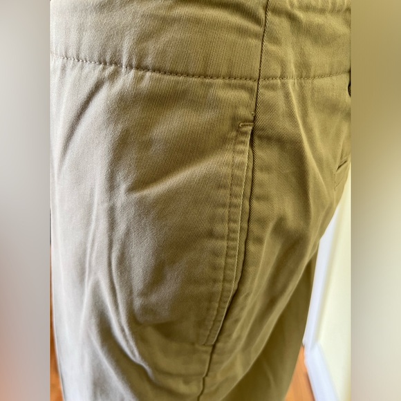 Ralph Lauren beige 100% cotton pants high waist straight legs pockets US 14 - Picture 4 of 15